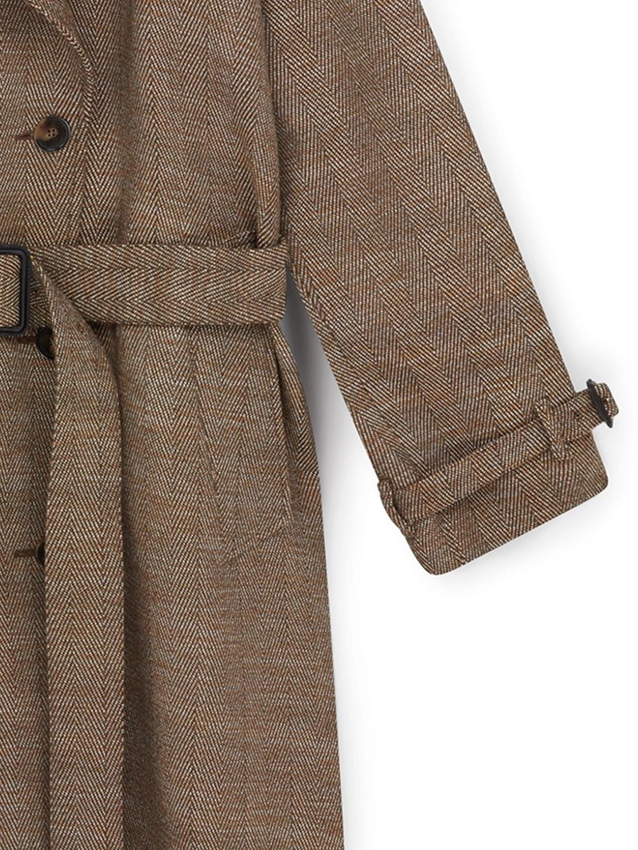 Affordable Stella Women herringbone McCartney wool trench coat 0426